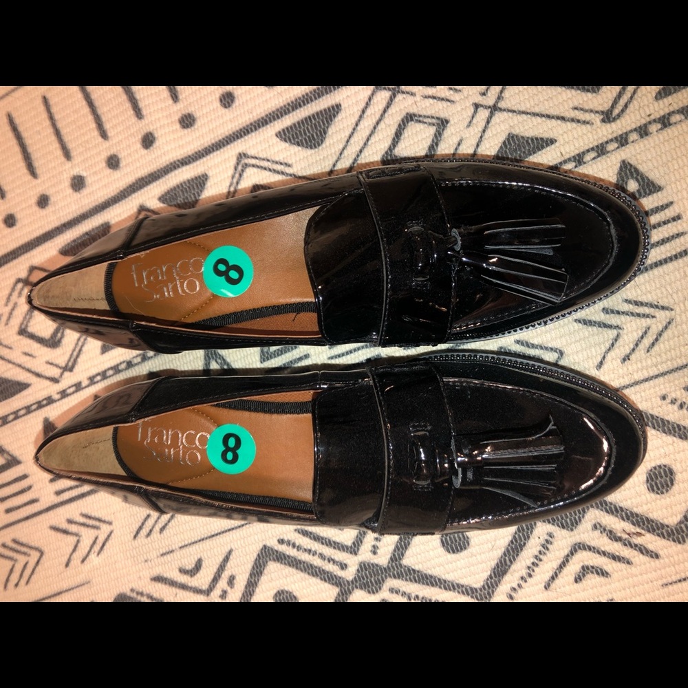 Black Glossy Loafers